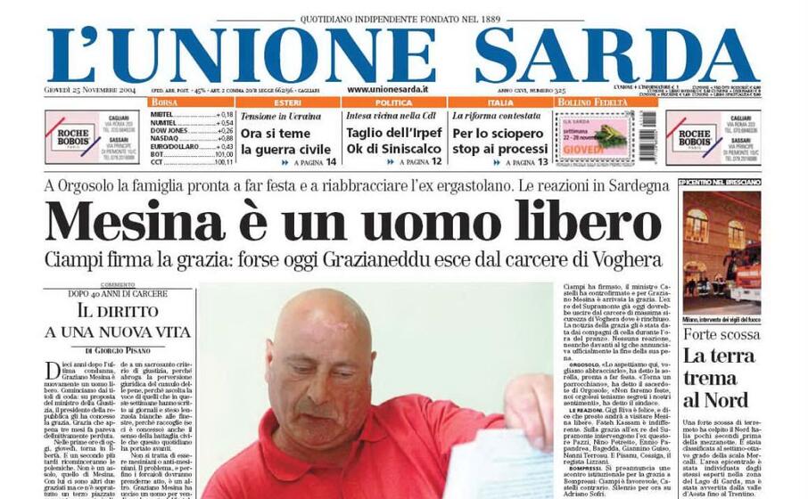 In Carcere Per 40 Anni Poi La Grazia Grazianeddu Ora Dovro Fare