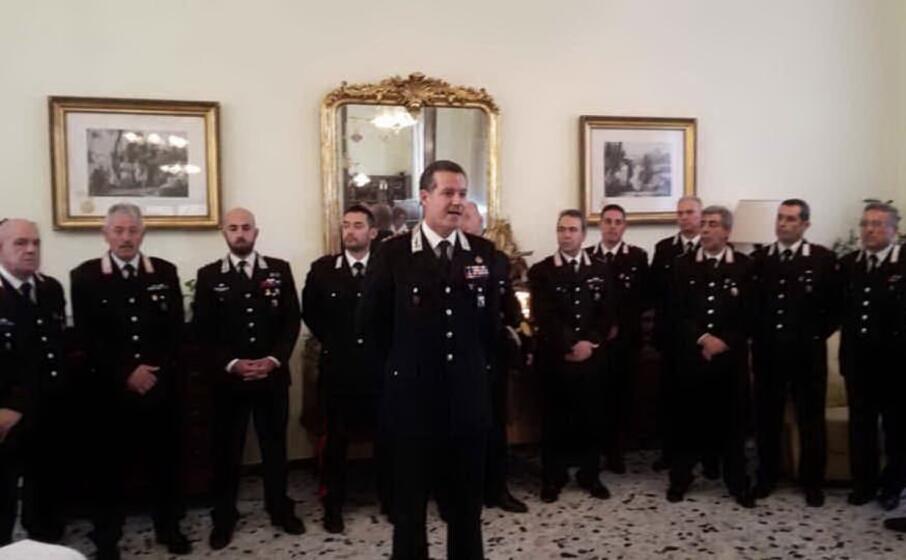 la conferenza stampa dei carabinieri