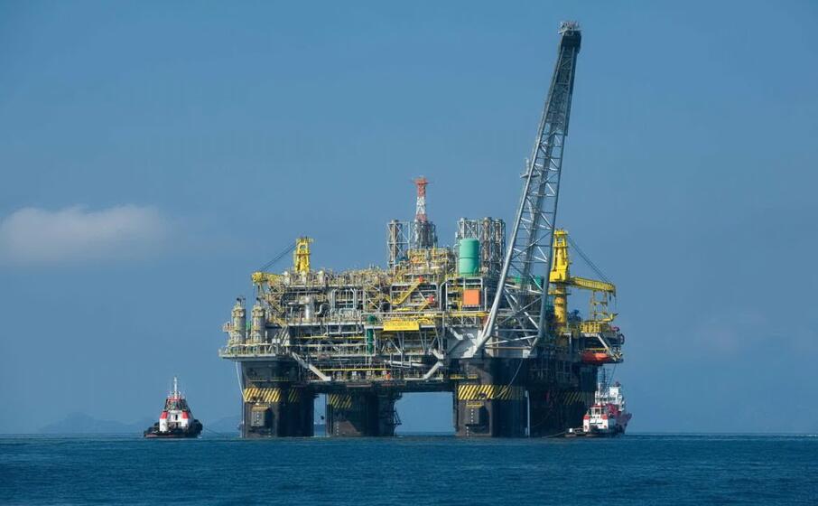 una piattaforma petrolifera