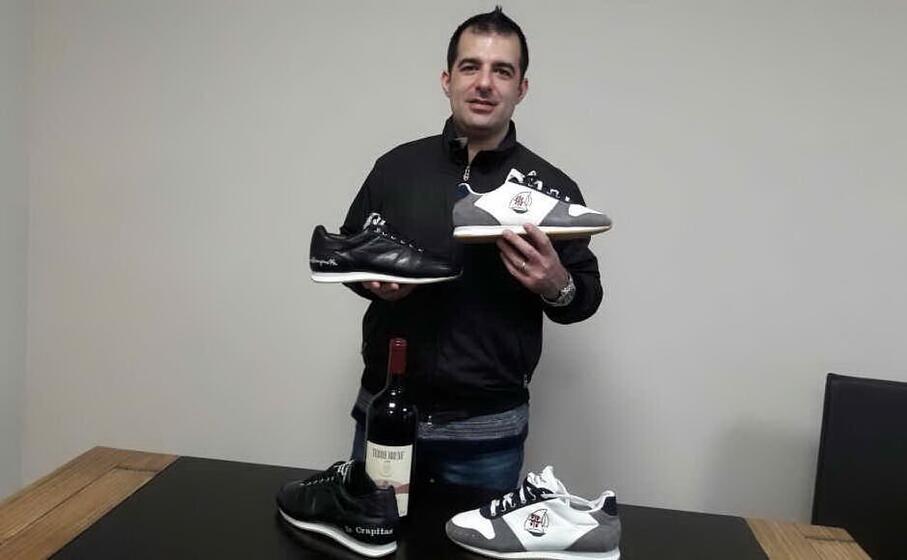 william piseddu e le scarpe con i 4 mori