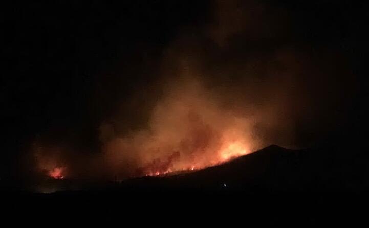 l incendio nel sud della sardegna (foto deidda)
