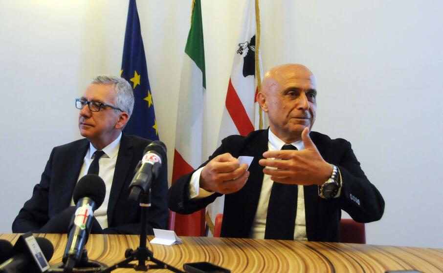 minniti con pigliaru (foto alessandro pintus)