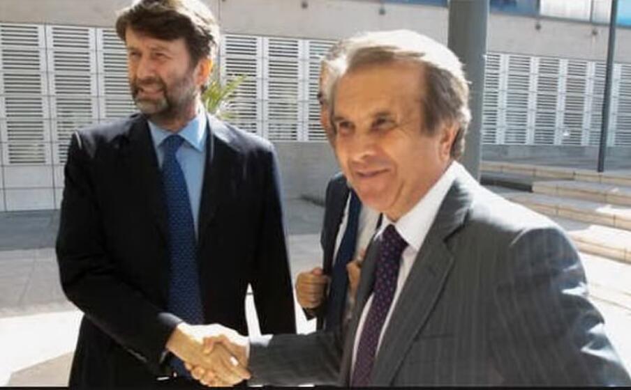claudio orazi sovraintendente del teatro lirico di cagliari col ministro franceschini
