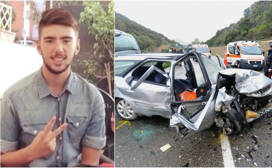 alberto riccaboni (da facebook) e il luogo dell incidente (foto a cucca)