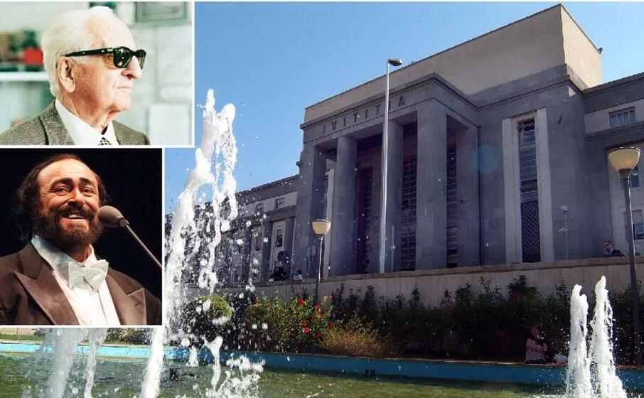 il tribunale di cagliari nei riquadri enzo ferrari e luciano pavarotti