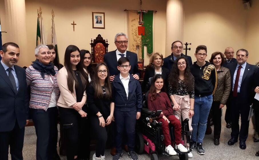 la premiazione in municipio