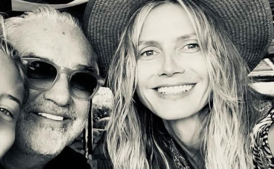 Flavio Briatore, prima foto - dalla Sardegna - con Heidi ...