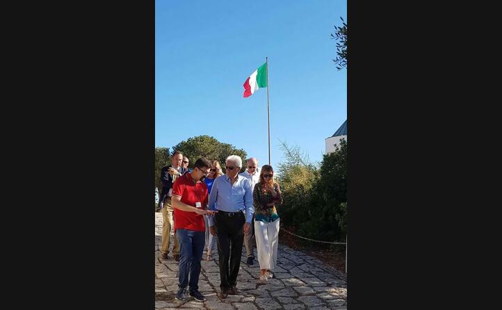 il presidente sergio mattarella a caprera (foto da facebook)