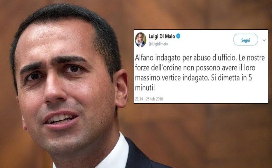 luigi di maio (ansa) e il tweet tornato virale