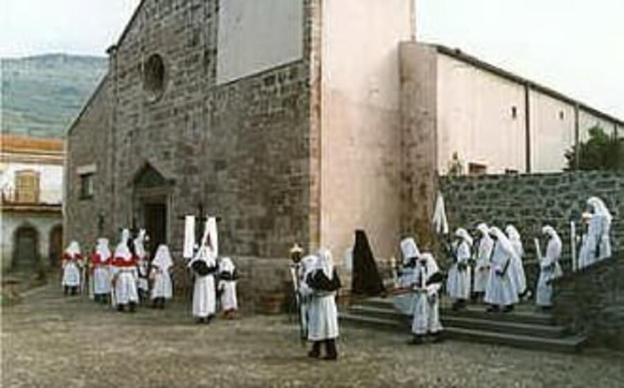un momento della celebrazione di santa maria de sauccu a bortigali