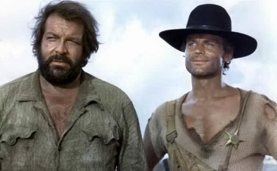 bud spencer e terence hill in un frame di continuavano a chiamarlo trinit (ansa)