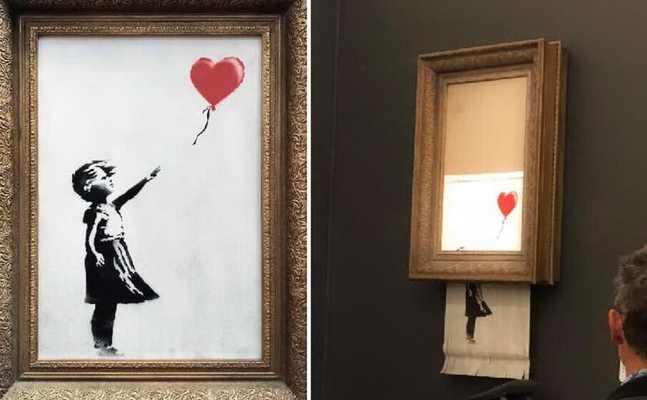 a sinistra l opera a destra la sua distruzione (foto dal sito di sotheby s)