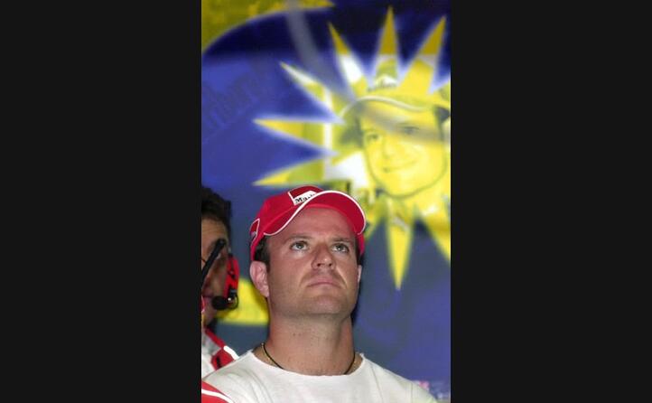 l altro pilota della ferrari il brasiliano rubens barrichello (ansa)