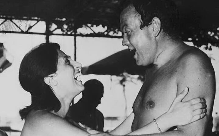 con anna magnani a venezia nel 1948 (ansa)