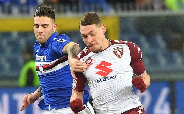 l esterno basso della sampdoria nicola murru (ansa)