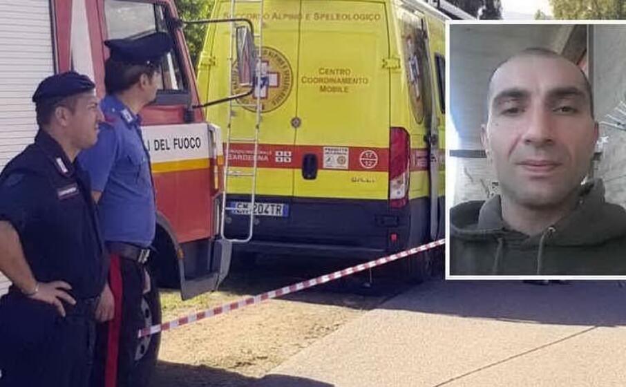 i mezzi impegnati nelle ricerche (ansa) nel riquadro nicola (l unione sarda)