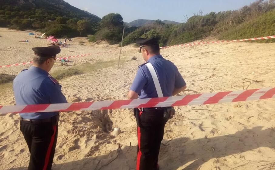 il luogo del ritrovamento (foto carabinieri)