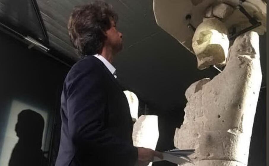 alberto angela a cagliari (foto da twitter museoarcheoca)