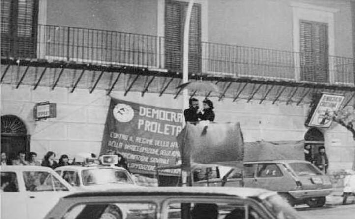 l ultimo comizio di impastato il 7 maggio 1978 (foto wikipedia)