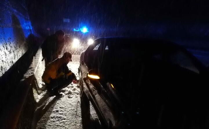 la nevicata nel nuorese