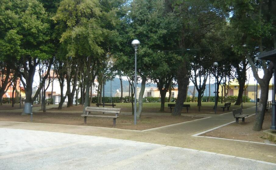 il parco nel centro abitato di burcei (foto raffaele serreli)