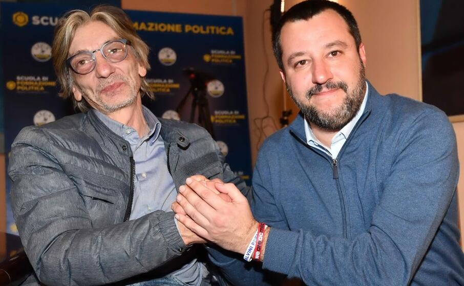 alberto torregiani e matteo salvini (ansa)