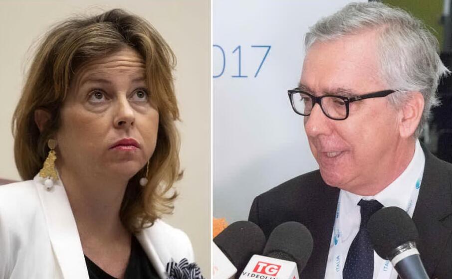 giulia grillo e francesco pigliaru (ansa)