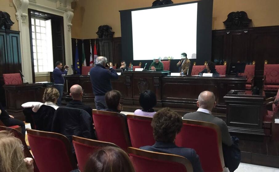 la presentazione del progetto nell aula magna del rettorato (foto luigi almiento)