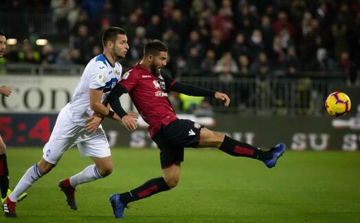 pavoletti in cagliari atalanta (foto da twitter)