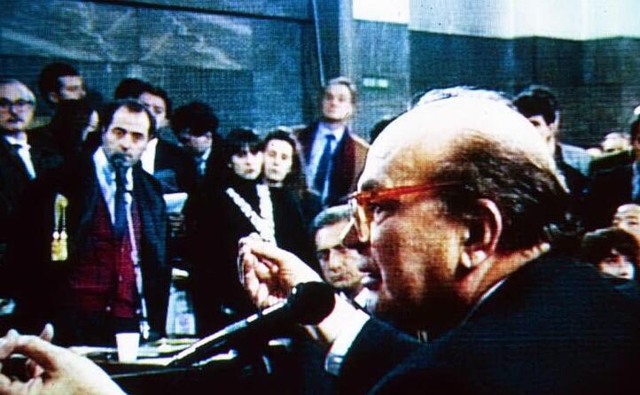 antonio di pietro e bettino craxi nel processo del 1993