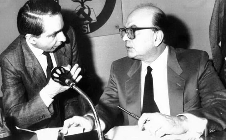 giuliano amato e bettino craxi direzione del psi nel 1985