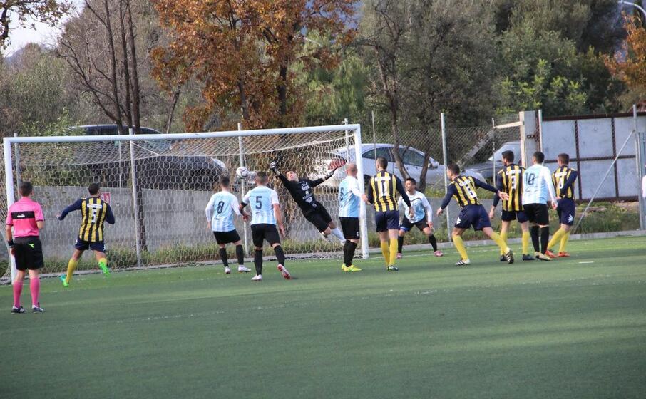 il secondo gol del muravera segnato da lepore (foto andrea serreli)