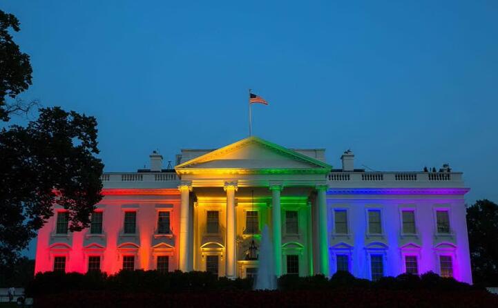 la casa bianca vista dall esterno nel giorno dell elezione di obama
