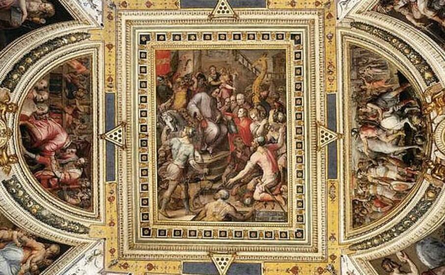 l affresco di giorgio vasari (foto musei civici fiorentini)