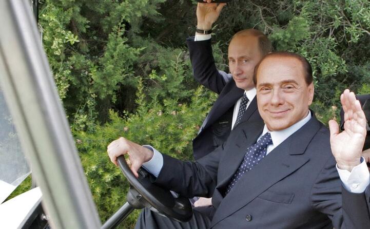 e con vladimir putin a villa certosa