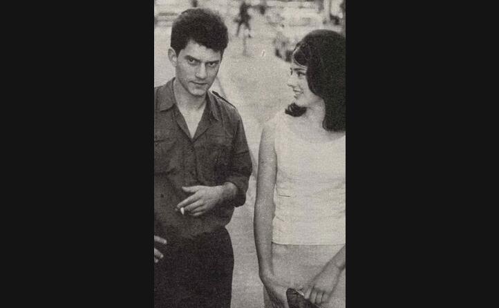 era anche attore qui con donatella turri durante le riprese del film la cuccagna