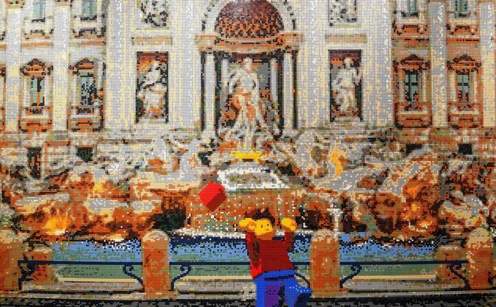 persino la fontana di trevi