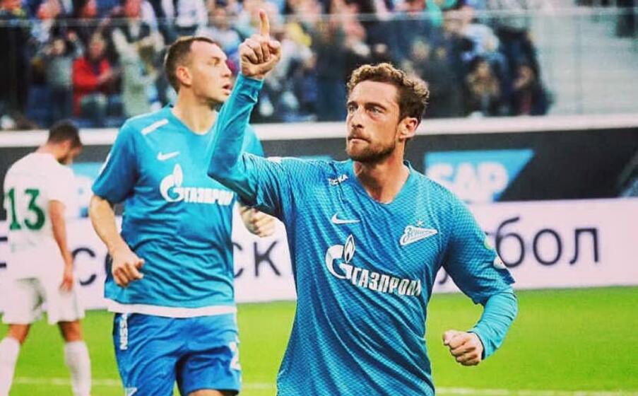marchisio con la maglia dello zenit (da instagram)