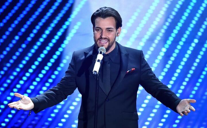 sul palco di tale quale show (foto dell ansa)