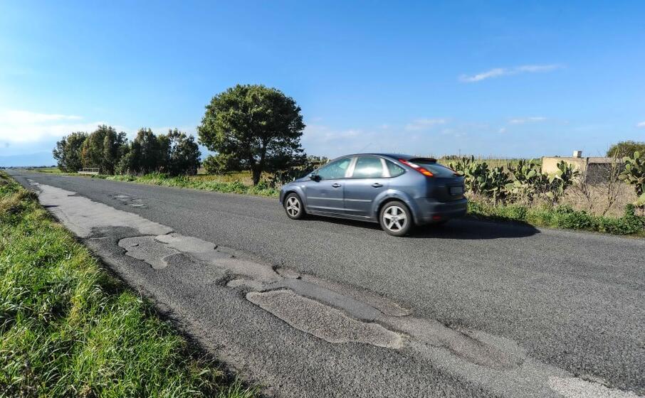 la provinciale 7 (foto l unione sarda)