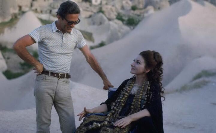 con maria callas sul set di medea