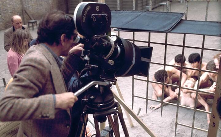 pasolini sul set di sal