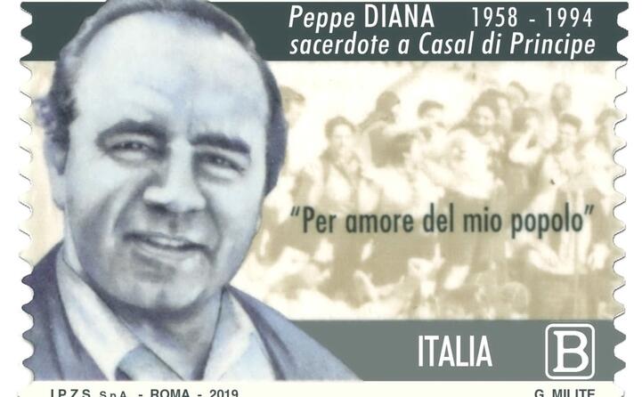 il francobollo di poste italiane dedicato a don diana