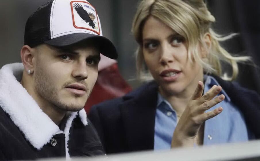 mauro icardi e wanda nara (ansa)