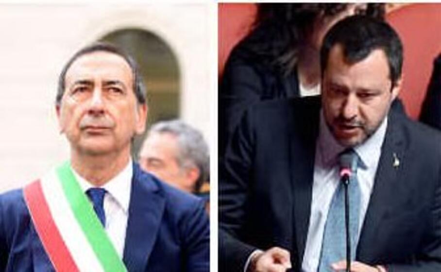 beppe sala e matteo salvini (ansa)