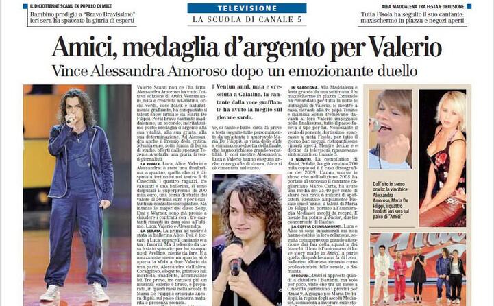 il talent show televisivo stato vinto da alessandra amoroso
