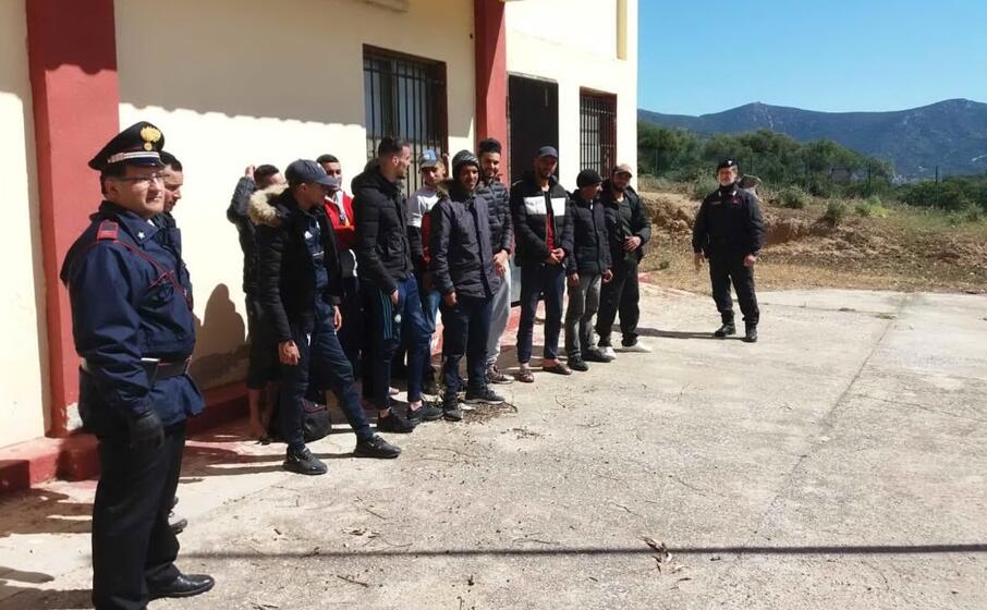 i migranti (foto carabinieri)