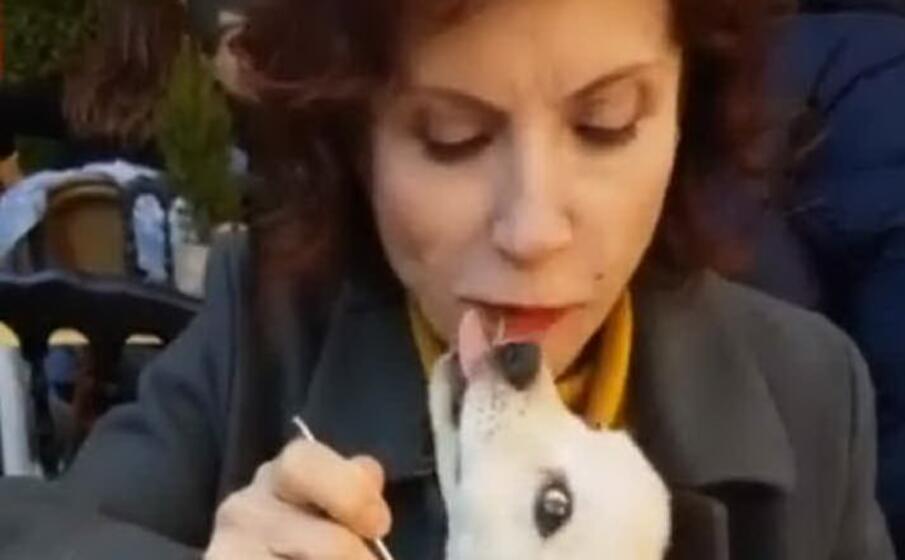 alda d eusanio e il suo cagnolino (instagram)
