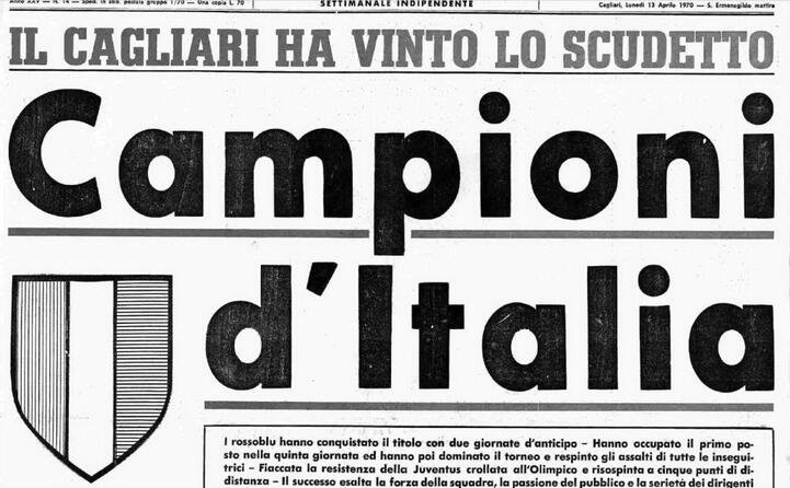 accaddeoggi 12 aprile 1970 il cagliari campione d italia