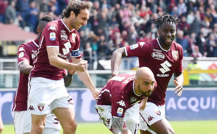 i granata sono passati in vantaggio con simone zaza